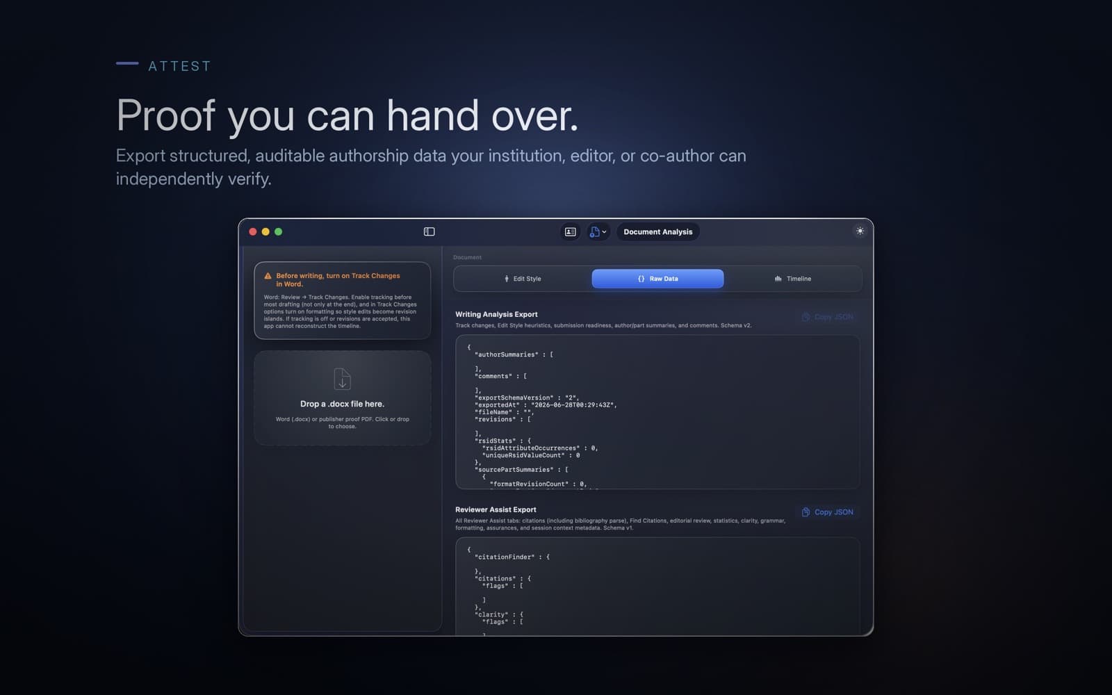 Proof you can hand over